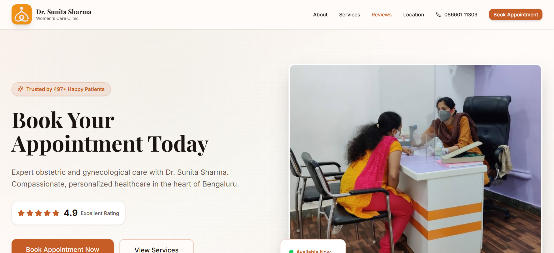 Women's Care Clinic screenshot